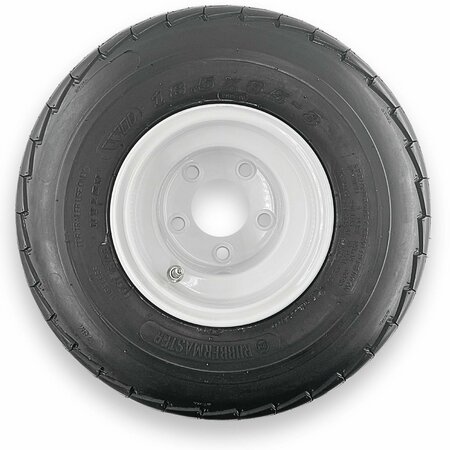 RUBBERMASTER - STEEL MASTER Rubbermaster 18.5x8.50-8 6 Ply Highway Rib Tire and 5 on 4.5 Stamped Wheel Assembly 599025